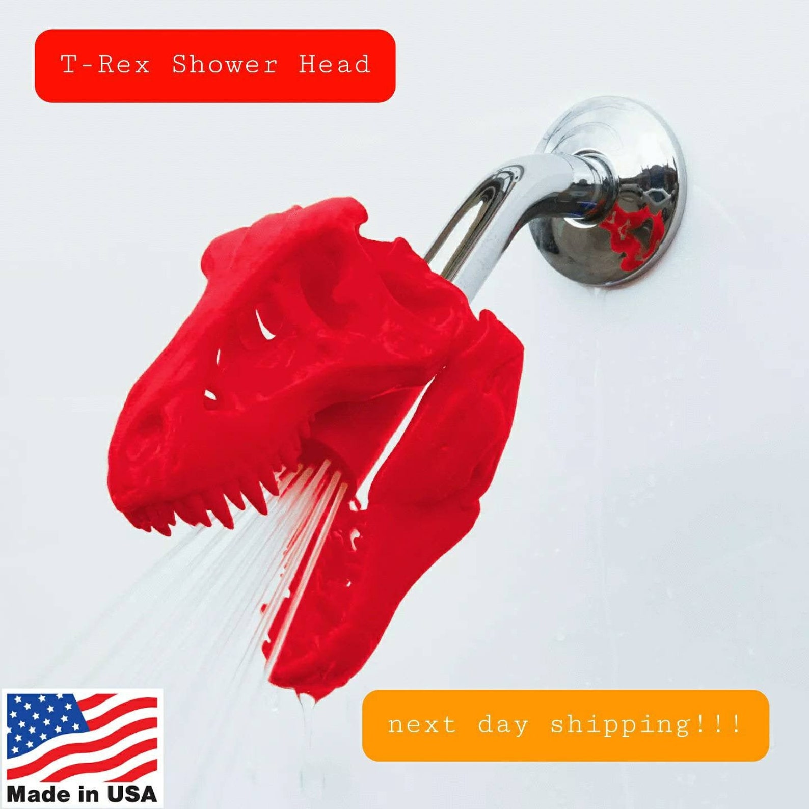 Trex Shower Head Fun Shower Head Jurassic Park Decore Etsy
