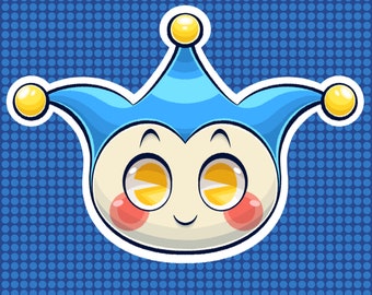Blue Badger Vinyl Sticker