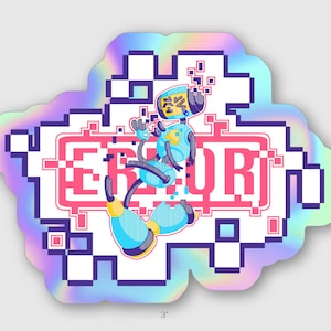 エラーボット ホログラフィック ステッカー