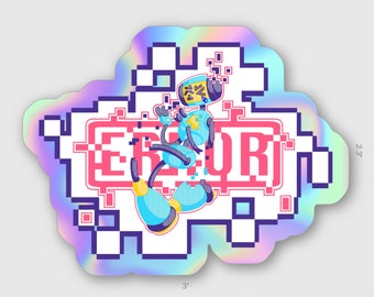 Error Bot Holographic Sticker