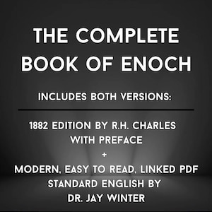 The Book of Enoch PDF Digital Download | 1882 Original Scan + Clean Modern Version | Lost Biblical Text | Esoteric Angelic Wisdom