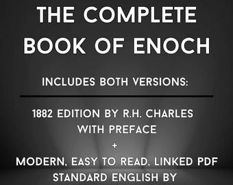 エノク書 PDF デジタルダウンロード | 1882 年オリジナルスキャン + クリーンな現代版 | 失われた聖書本文 | 秘教的な天使の知恵