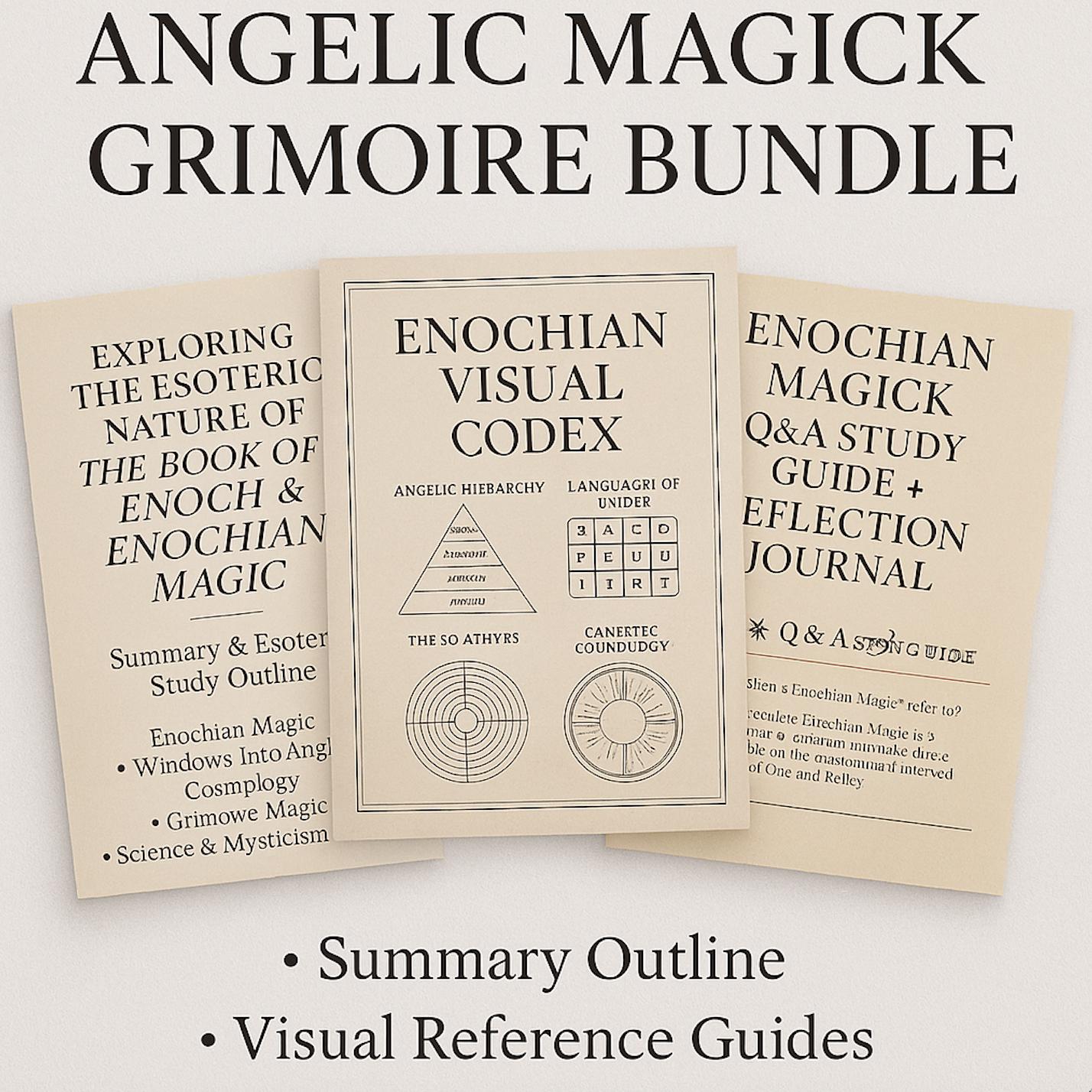 John Dee Enochian Angelic Cosmology Bundle | Original Book + Study ...