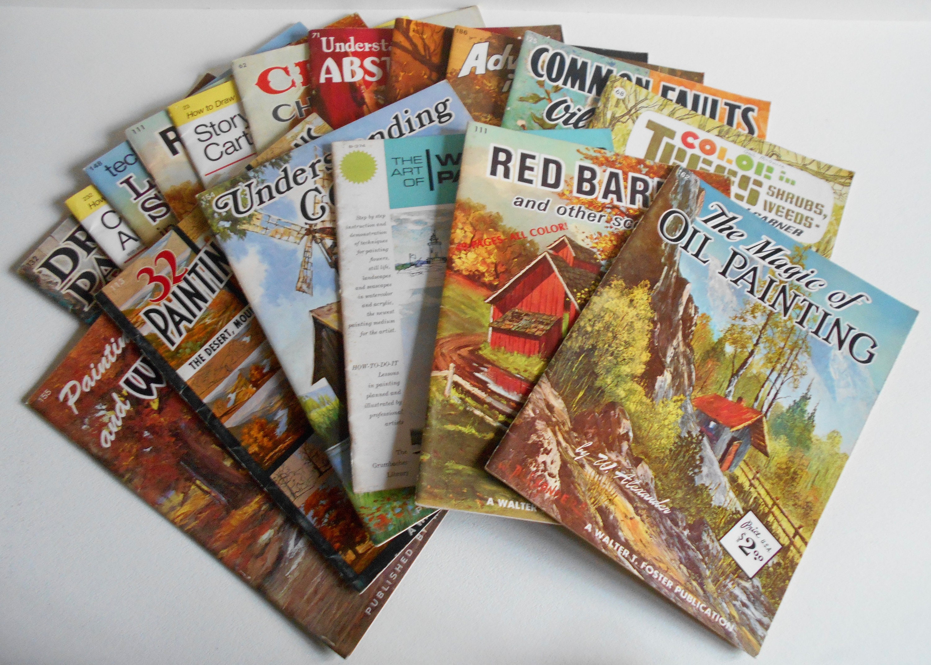 17 Vintage How To Paint and Draw Books from the Etsy