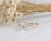 14K Gold Ring/ 1.25CT Round Simulated Diamond Wedding Ring/ Moissanite Engagement Ring/ Anniversary Ring/ Promise Ring/ Yellow Gold Ring 
