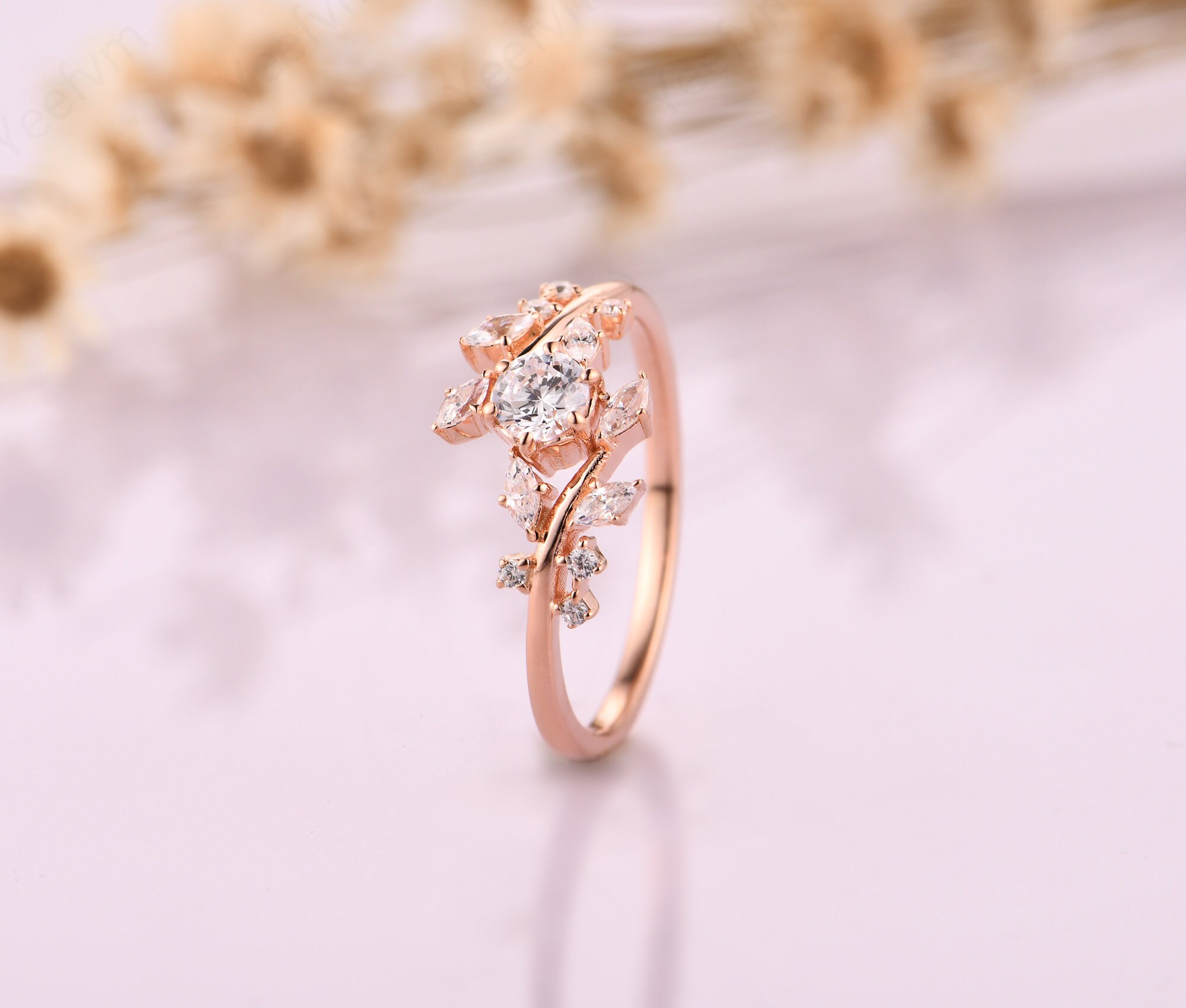 LV Diamonds 4mm Wedding Band, Pink Gold - Categories
