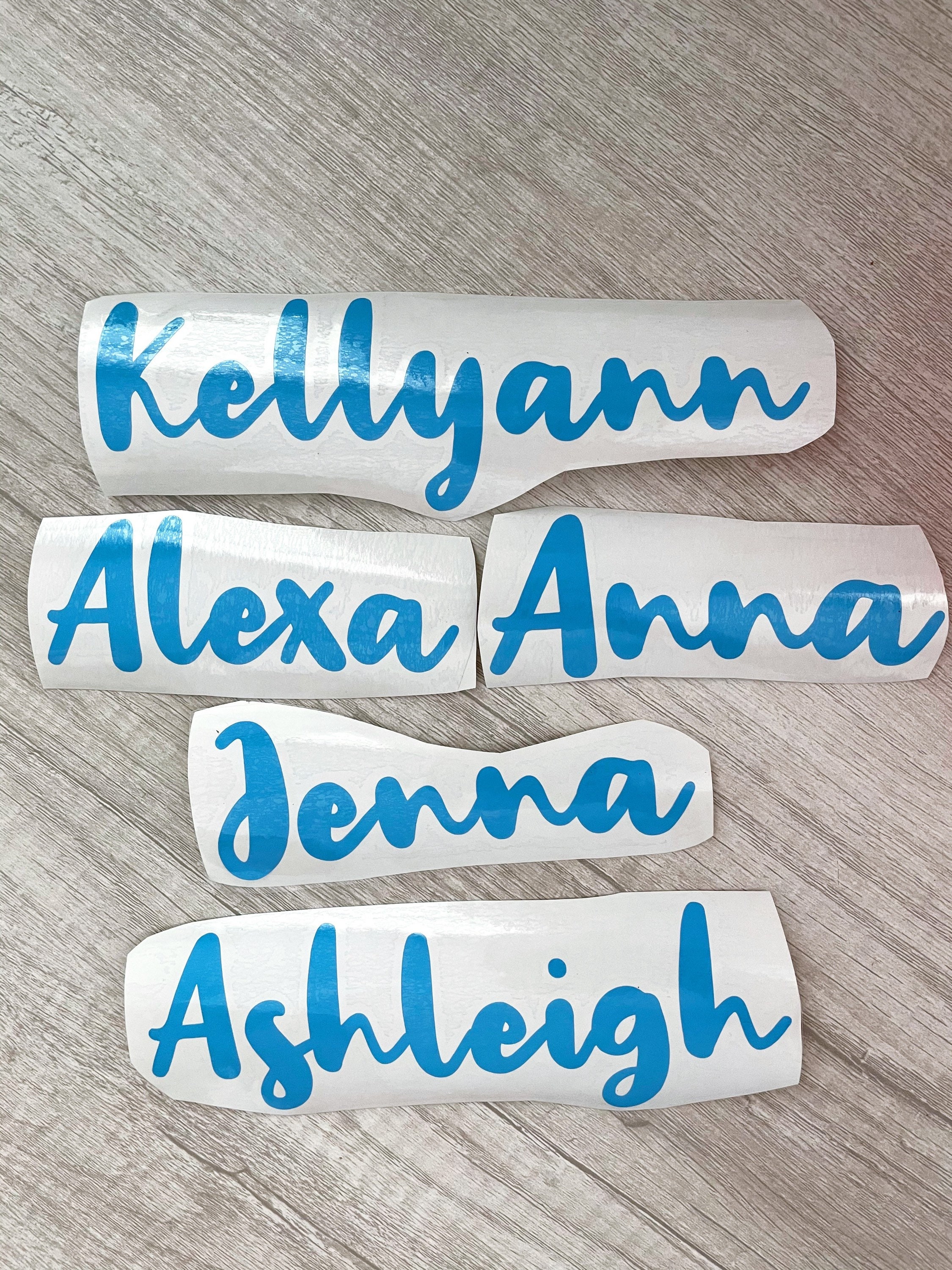 Name Decal DIY Wine Glass Name Decals Bridal Party Decals Etsy