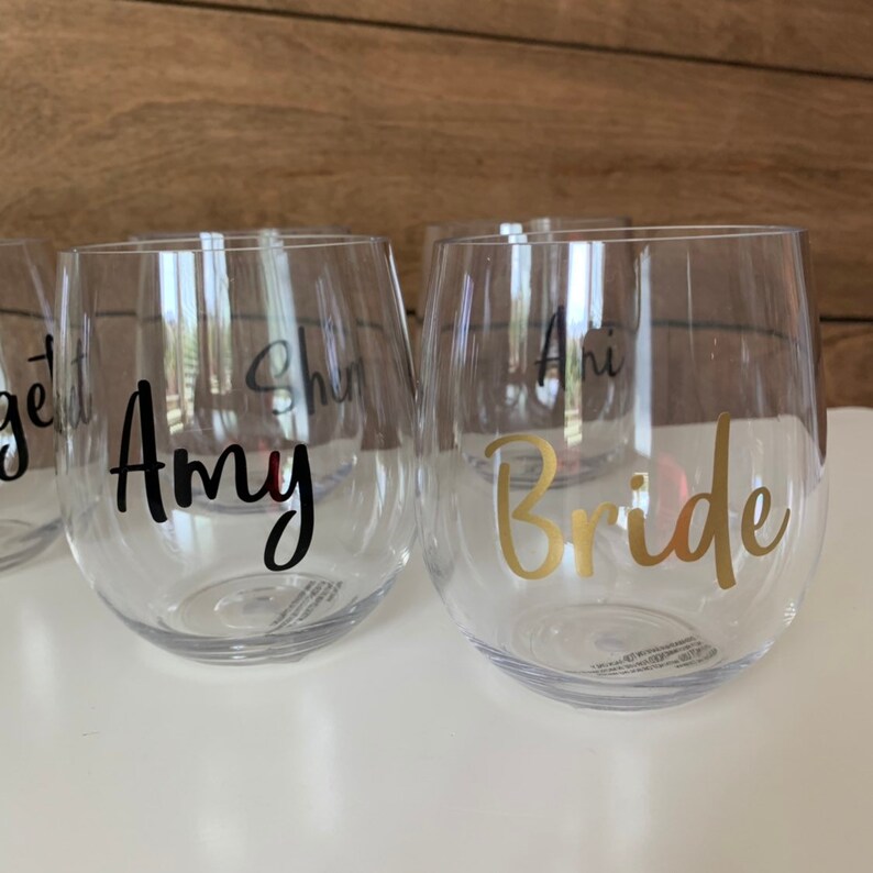 personalized disposable wine glasses