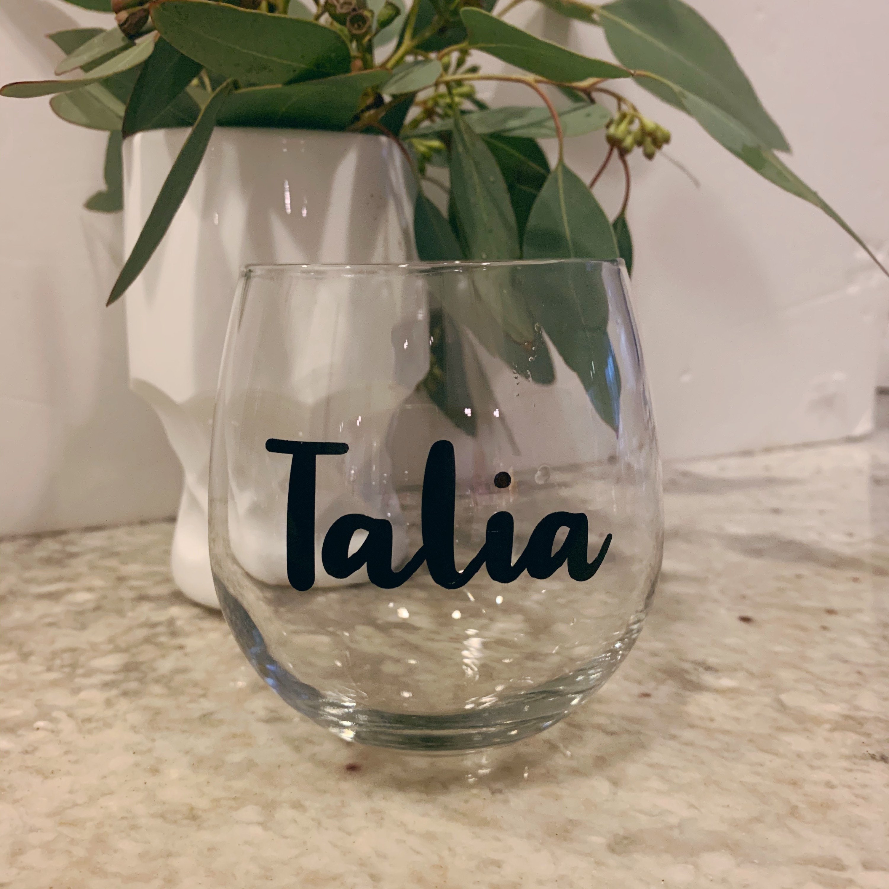 Name Decal DIY Wine Glass Name Decals Bridal Party Decals Etsy