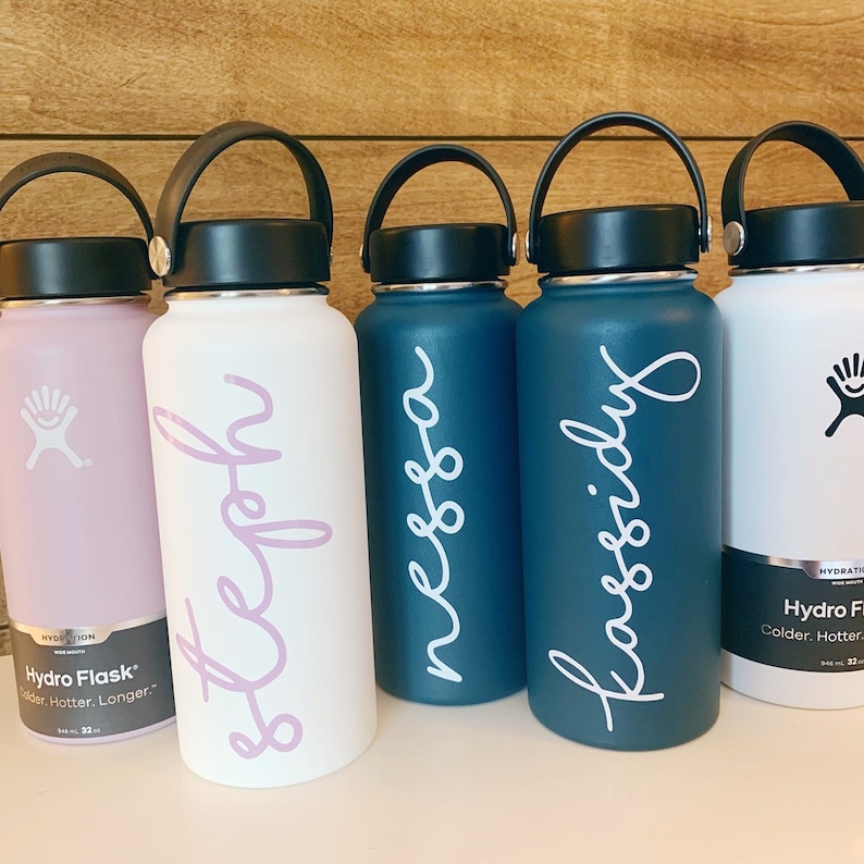 Personalized Hydro Flask Water Bottle Monogrammed Hydro Etsy