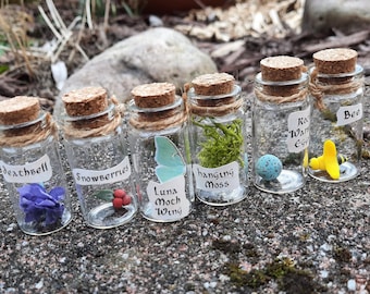 Składniki do butelek z miksturami alchemicznymi Skyrim; wykonane na zamówienie, KAŻDY POJEDYNCZY SKŁADNIK w grze!! Przedmioty fantasy