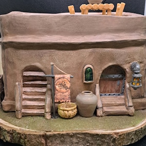 The Elder Scrolls III Morrowind Balmora Council Club diorama desk sculpture ornament light up usb