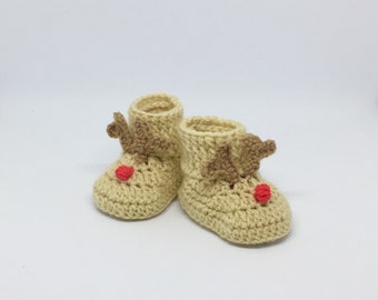 baby reindeer booties