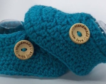 Crochet baby booties, crochet baby shoes, unisex baby booties, baby shoes, gift for baby, newborn, 0-3, 3-6, 6-9 months, baby shower gift