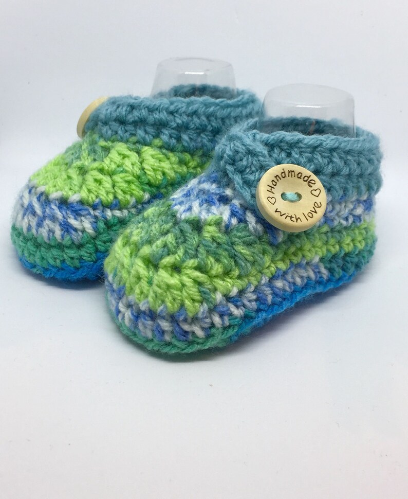 Crochet Baby Booties Crochet Baby Shoes Unisex Baby Booties Etsy