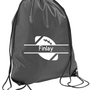 Personalised gym bag, kit bag, boot bag, shoe bag, wellie bag, dance bag, swimming bag, drawstring bag, school bag, sports bag, PE bag, PE