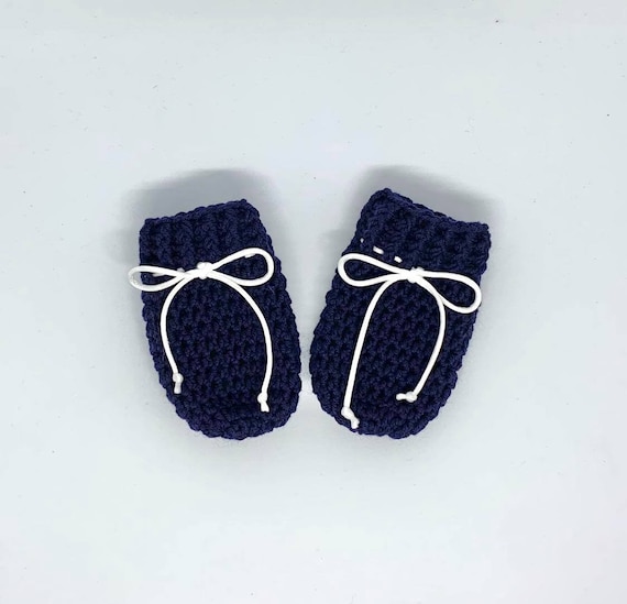 100% Merino Hand Crochet Baby Mittens, Baby Mittens, Scratch Mitts