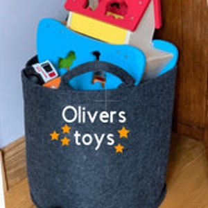 Personalised Crochet Basket, Felt Storage Basket, Crochet Basket, Crochet Storage, Crochet Bag, Crochet Gift, Craft Bag,
