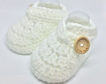 Crochet baby booties, crochet baby shoes, unisex baby booties, baby shoe, unisex kids shoes, newborn, 0-3, 3-6, 6-9 months, baby shower gift