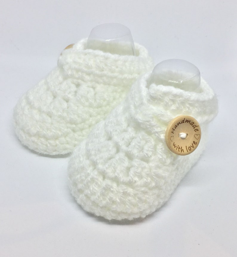 Crochet baby booties crochet baby shoes unisex baby booties Etsy