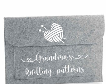 Knitting patterns, knitting folder, pattern folder, folder, mum gift, mom gift, mothers day, mothers day gift, knitting gift, organiser