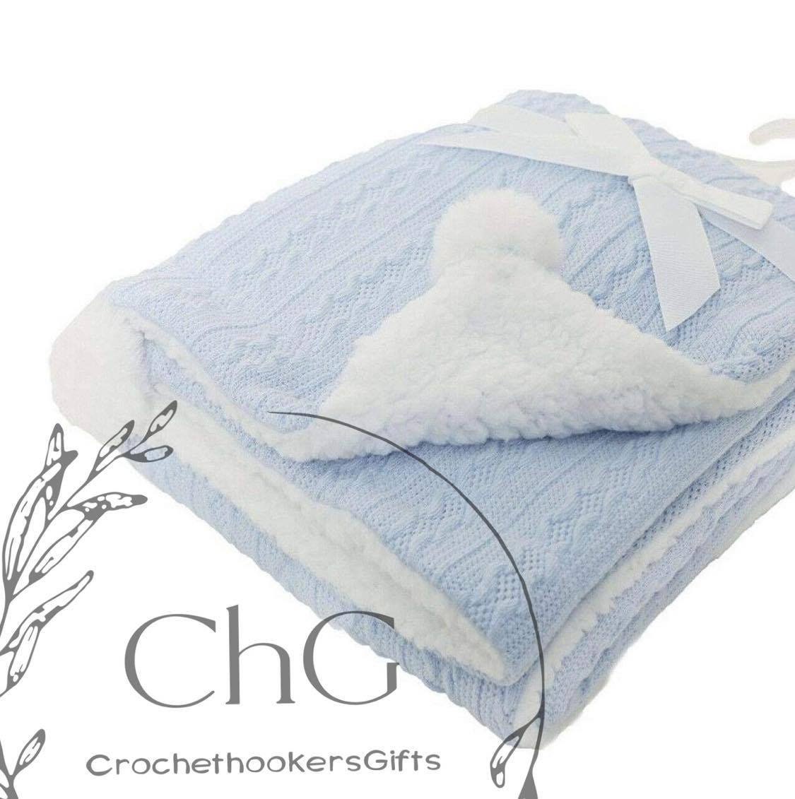 Personalised Baby Blanket Baby Blanket Cot Blanket Knitted Etsy UK