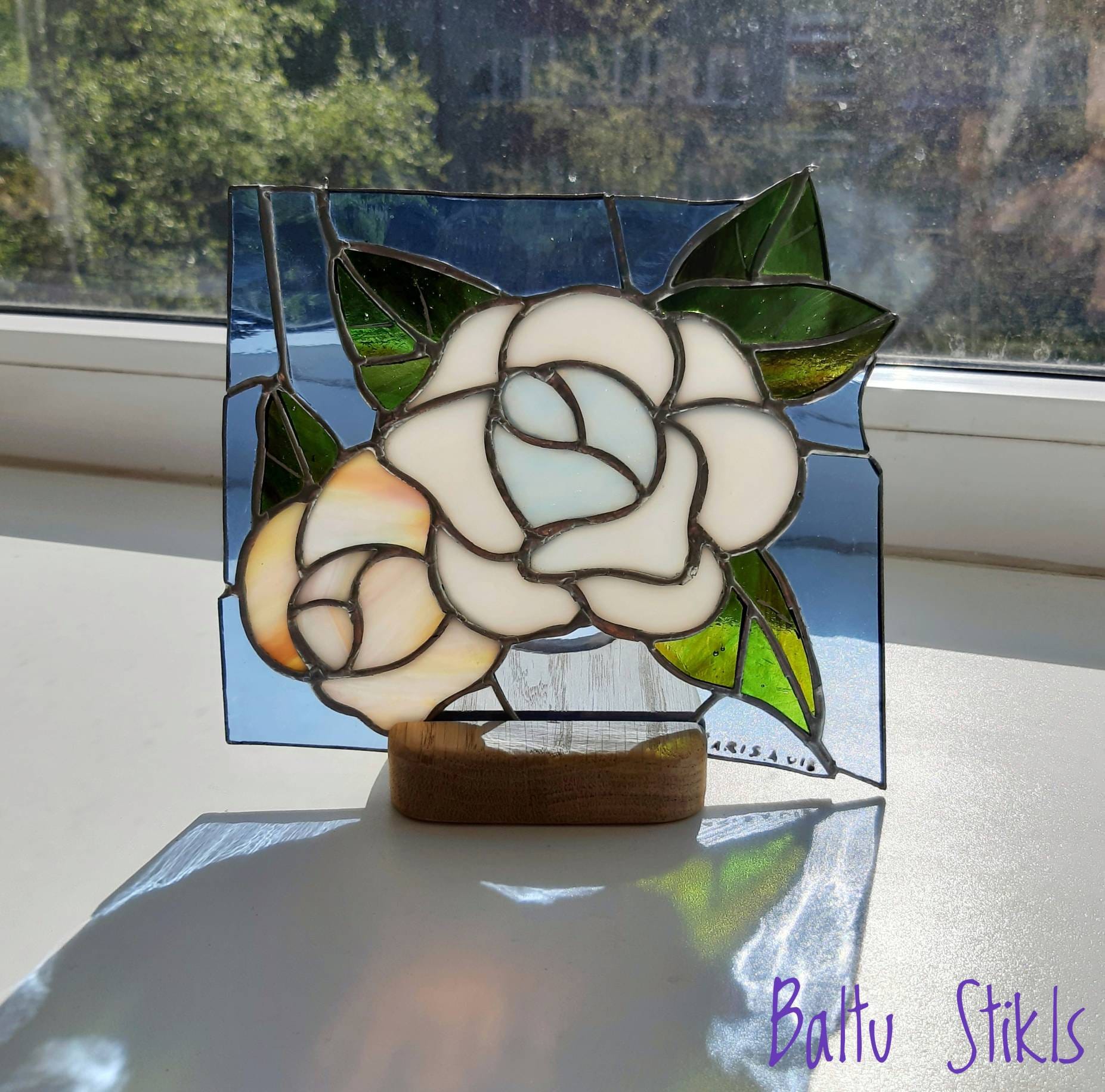 Stained Glass Hangings Window Hangings Suncatcher Art Deco Etsy