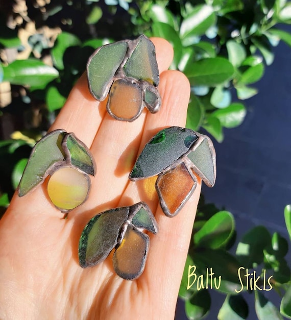 Brooch White Seaglass Jewelry Authentic Beach Sea Glass Pin