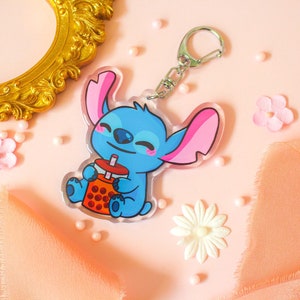 Pocket Pop! Disney: Lilo & Stitch - Stitch with Boba Keychain