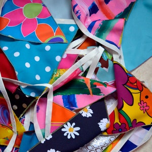 outdoor flag line, fabric, 25 pieces, 10 meters