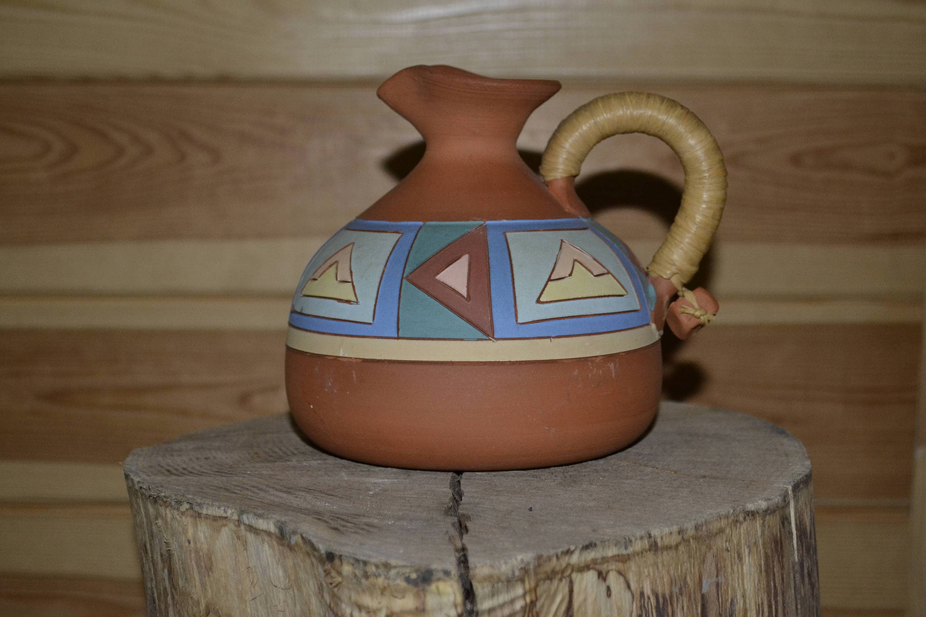 Vintage original Hand Made Red Clay Water Pitcher Vintage Etsy