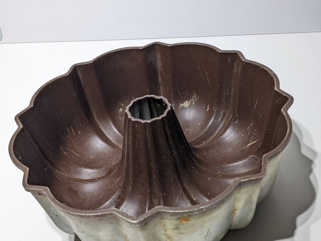 Unmarked Early / Primitive Cast Iron Bundt / Fluted Cake Pan, Restored