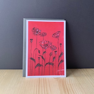 Vouwen kaart roddel papaver