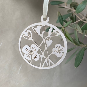 Colgante Papel Rosa natural