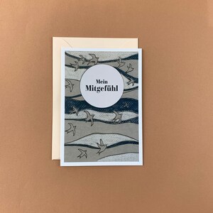 Carte pliante Carte de deuil Ma compassion