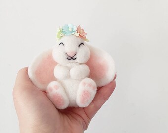 Easter Bunny Felted Newborn Photography Prop