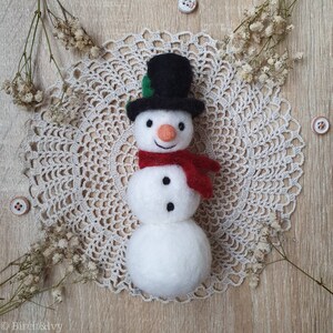 Felted Snowman Newborn Photography Prop