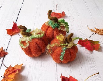 Felted Pumpkin Newborn Photography Prop