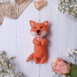 Cute Felted Fox Newborn Photography Prop