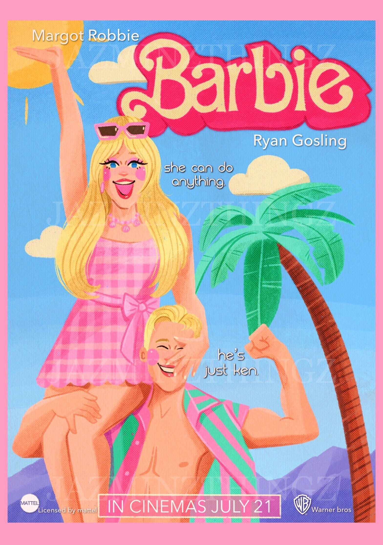 Buy Barbie and Ken Print Online In India Etsy India
