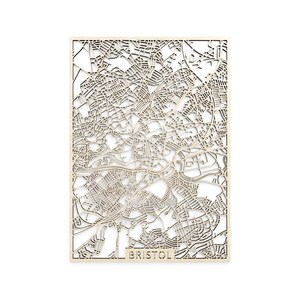 Carte en bois de Bristol