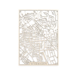 Mapa de madera de Wiesbaden