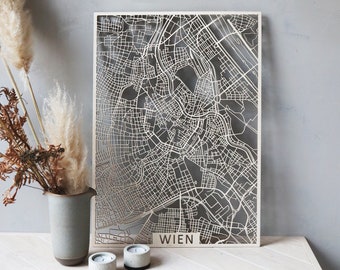 Carte en bois de Wien