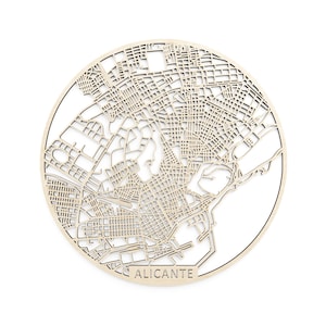 Carte en bois d’Alicante