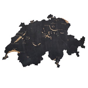Holzkarte der Schweiz