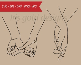 Couple Holding Hands Etsy