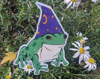Zauberhafter Frosch Aufkleber - zauberhafter Laptop/Journal Aufkleber