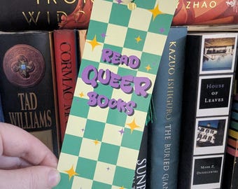 Lesen Sie Queer Stories Lesezeichen Y2K Schachbrett