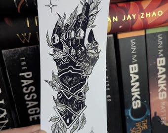 Handschuh, Fantasy Lesezeichen - gothic Leser Geschenk/stationär