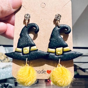 Witches Hat Earrings Halloween